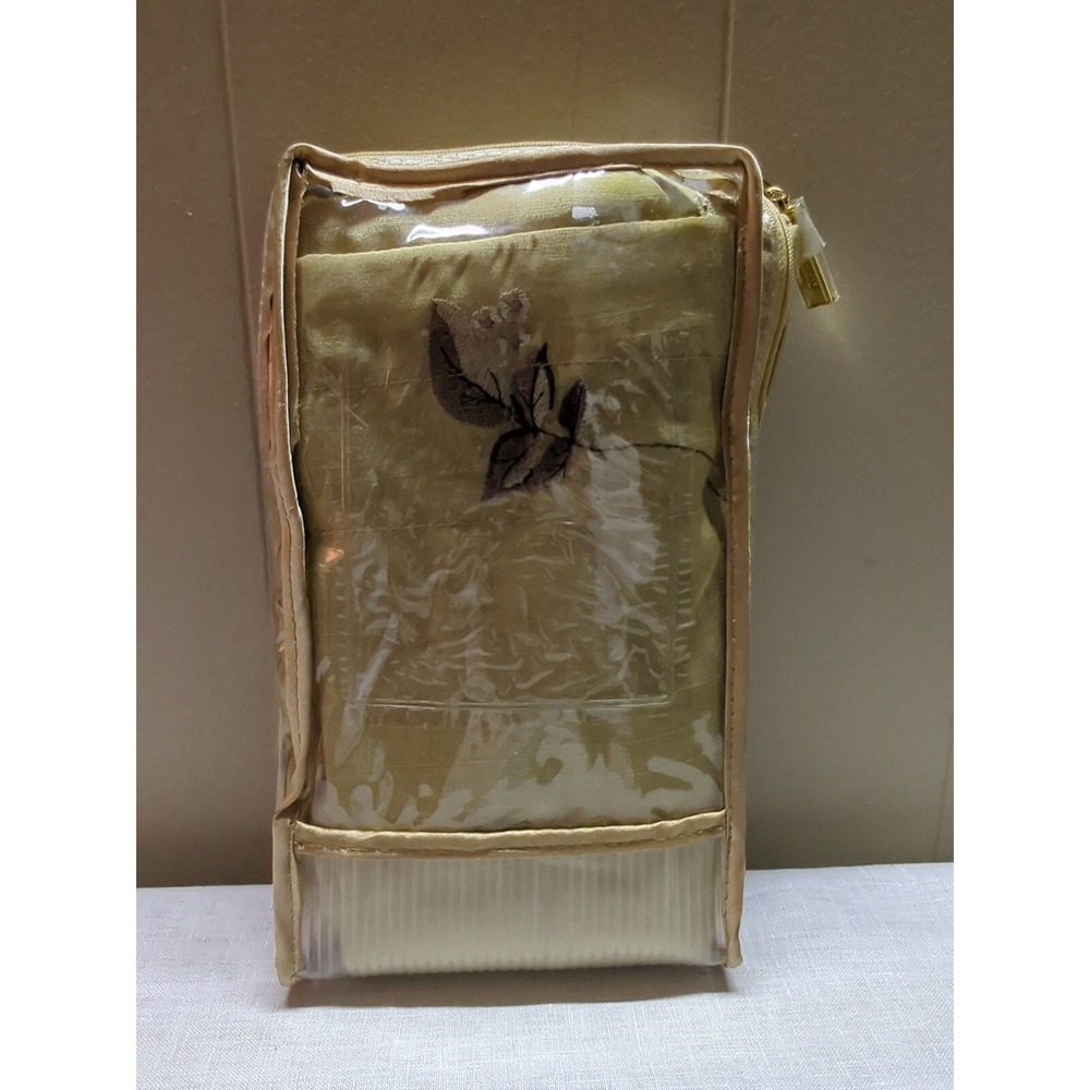 Springmaid Luxury Valance - Garden Embroidery 50" × 18" Knife Pleat Edge NOS‎ - Picture 2 of 3